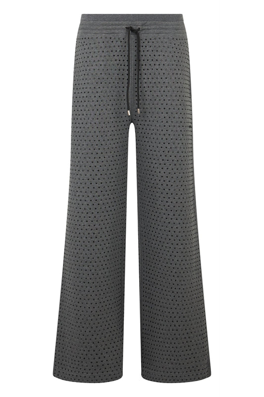 Fleece pants with rhinestones RTW