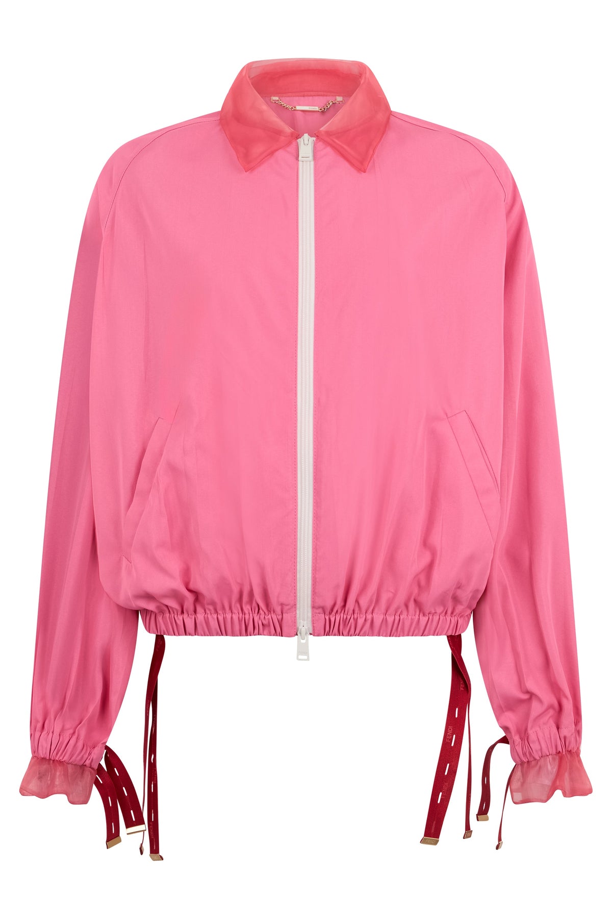 Light jacket with contrasting collar RTW