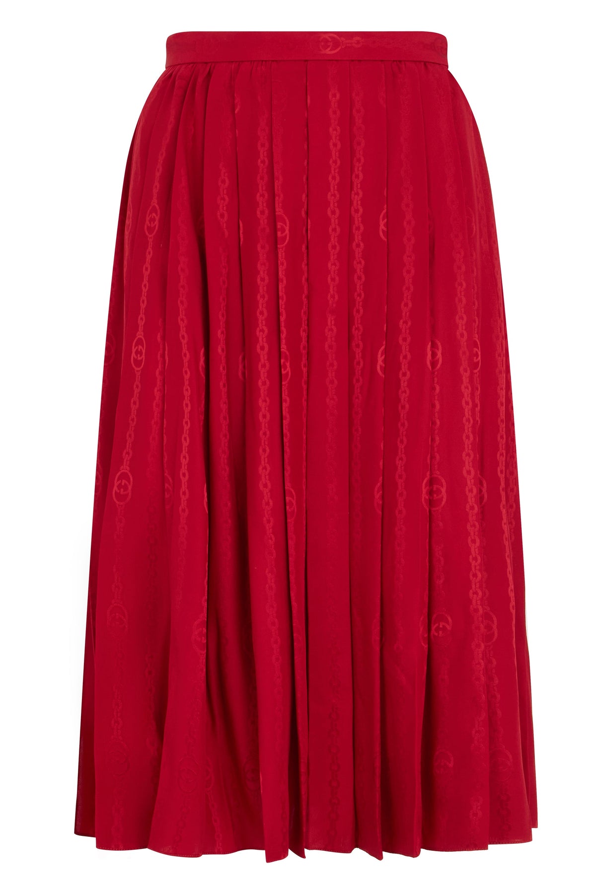 Gucci Pleated silk twill