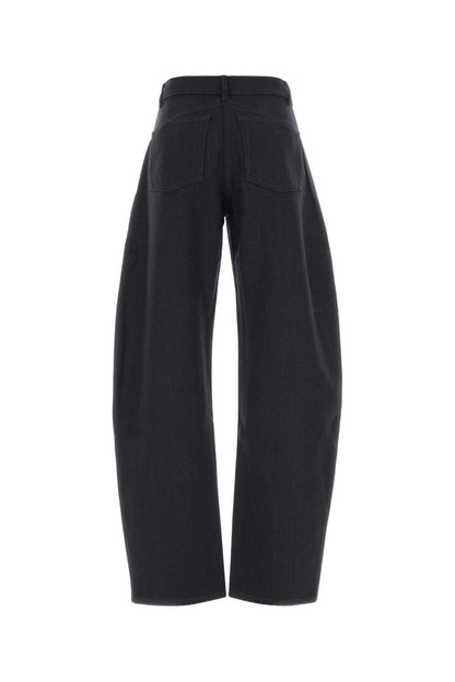 ROUND PANTS WOOL DENIM PANTS