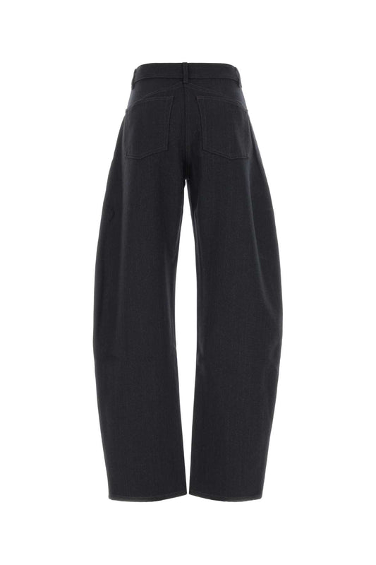ROUND PANTS WOOL DENIM PANTS