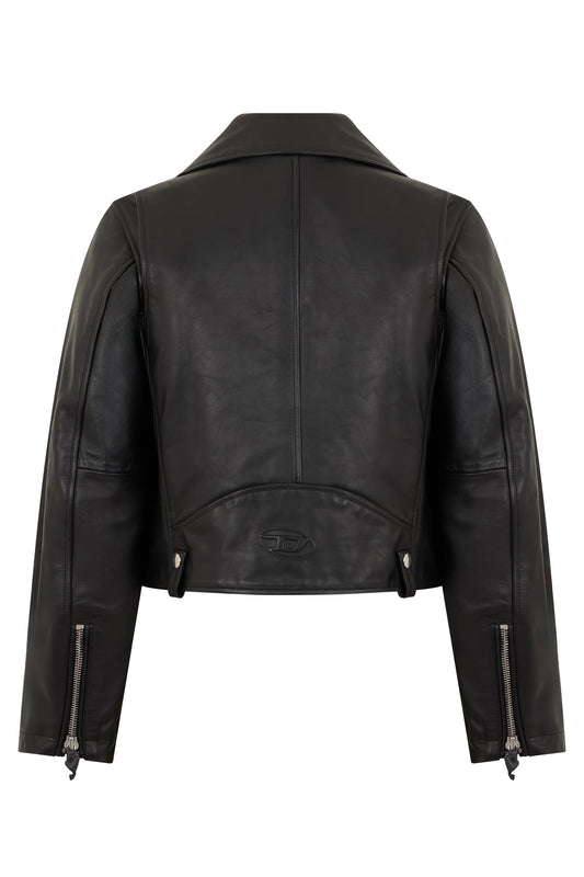 Leather jacket with zipper RTW