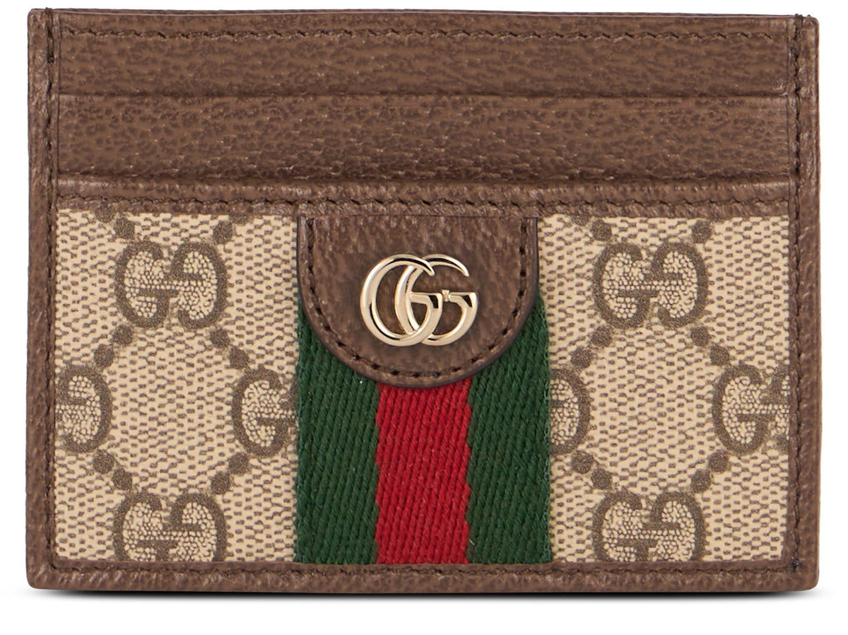 Gucci Ophidia card holder in GG Supreme fabric