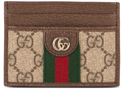 Gucci Ophidia card holder in GG Supreme fabric
