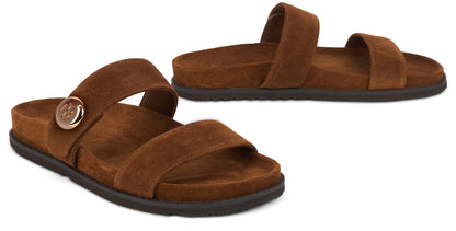 Low sandals in smooth leather SHOES