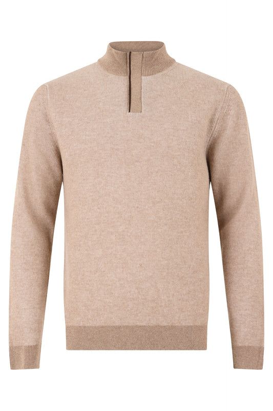 Wool sweater with high collar RTW