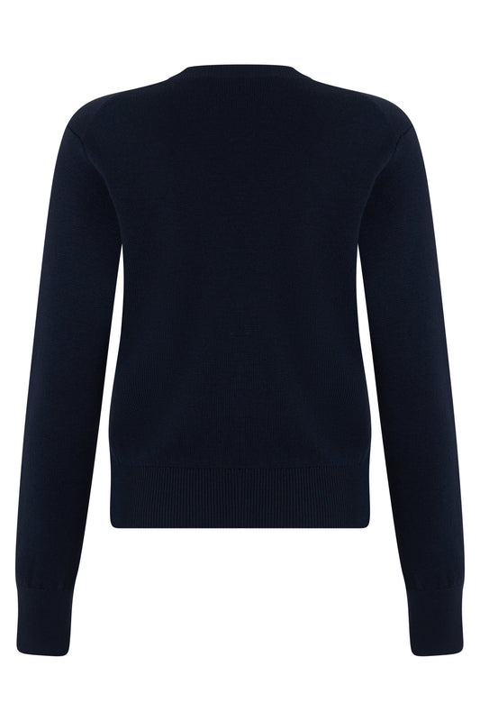 Crew neck sweater in wool RTW