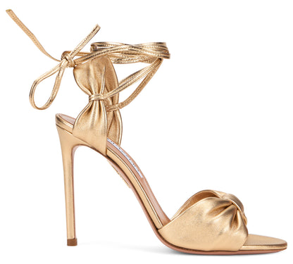 Carina 105 sandals in metallic leather SHOES