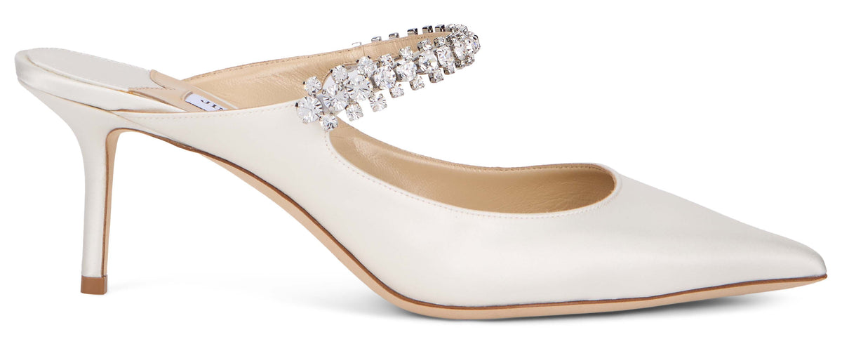 Jimmy Choo Pointed décolletage with rhinestones