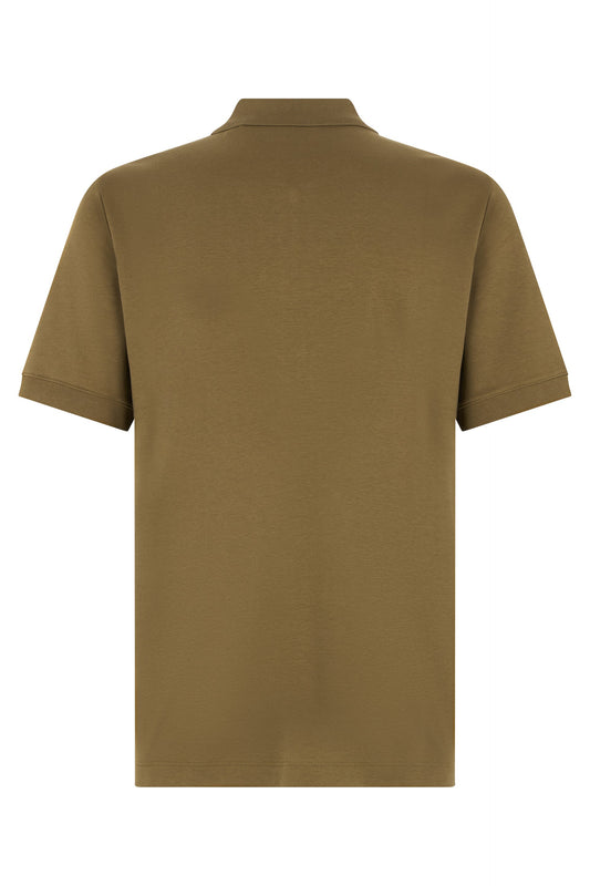 Cotton polo with zipper RTW