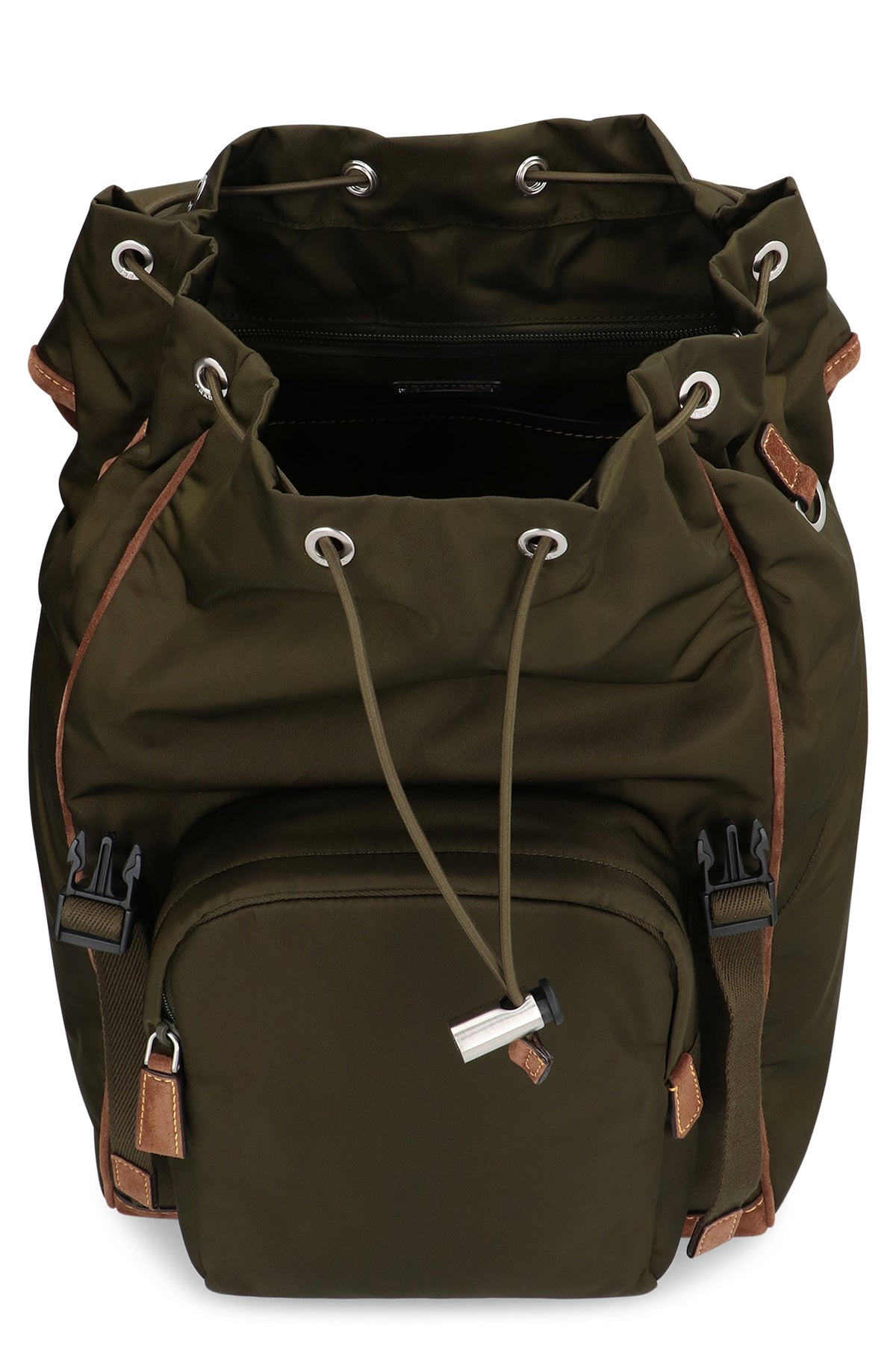 Leather details Re-Nylon backpack BAGS