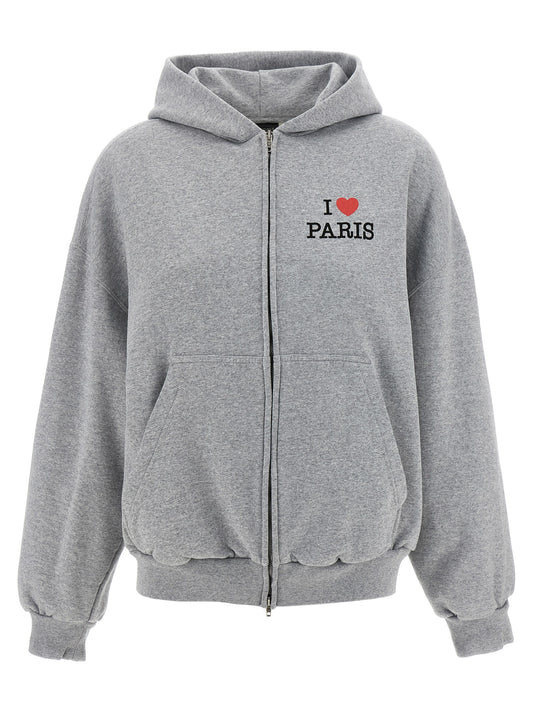 'I Love Paris & Balenciaga' hoodie Sweatshirt