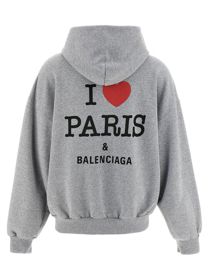 'I Love Paris & Balenciaga' hoodie Sweatshirt