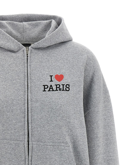 'I Love Paris & Balenciaga' hoodie Sweatshirt