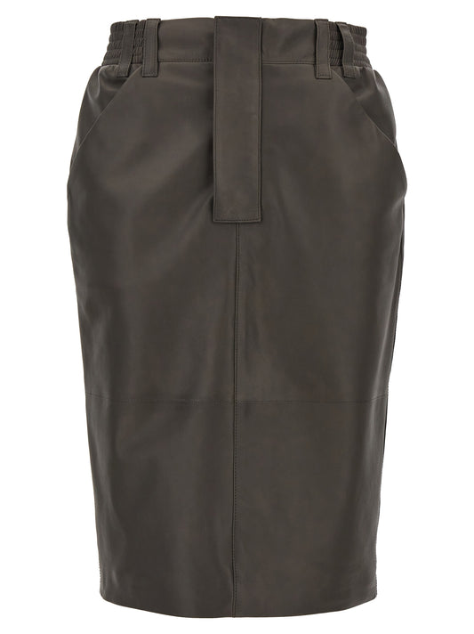 Leather skirt Skirts