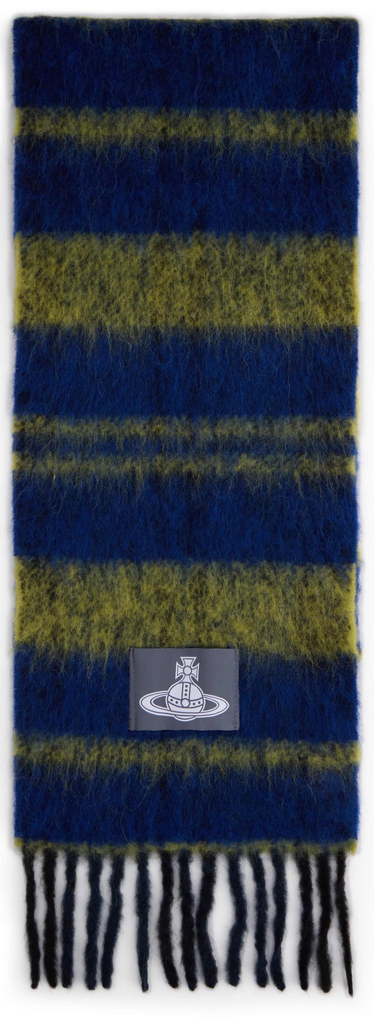 Striped scarf with fringes ACC