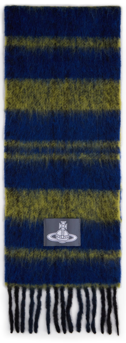 Striped scarf with fringes ACC