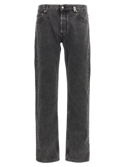 Metal plate jeans Jeans