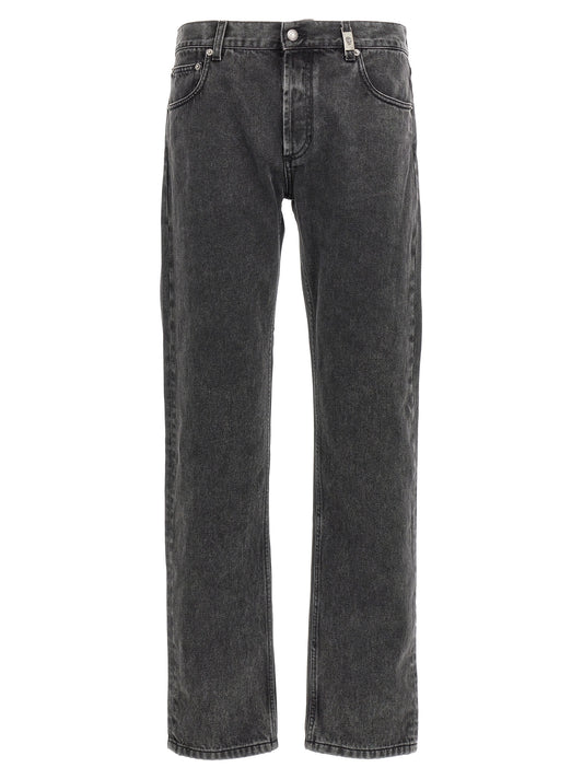 Metal plate jeans Jeans