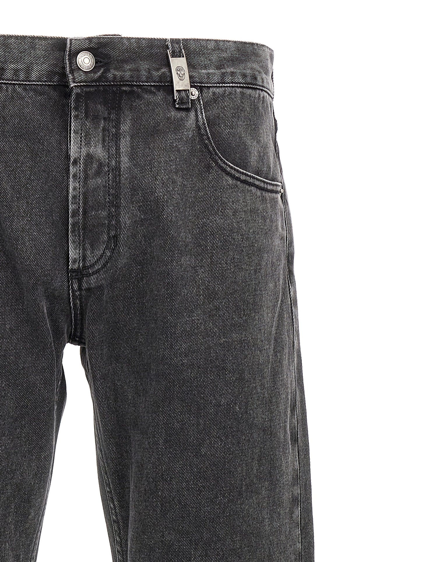 Metal plate jeans Jeans