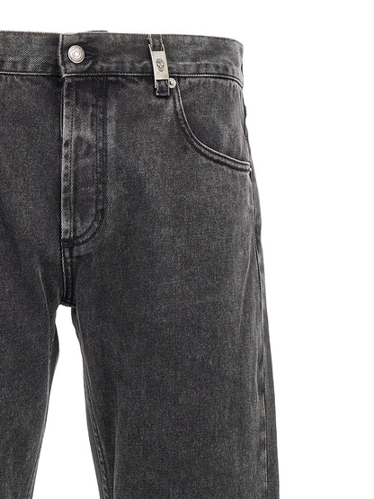 Metal plate jeans Jeans