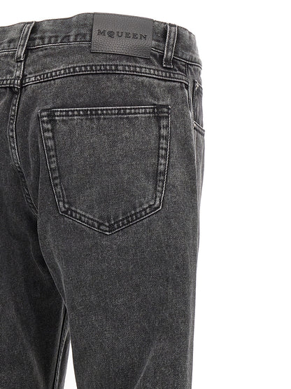 Metal plate jeans Jeans