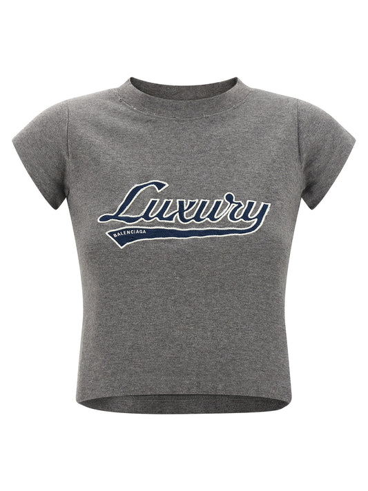 'Shrunk Luxury Script' T-shirt T-shirt