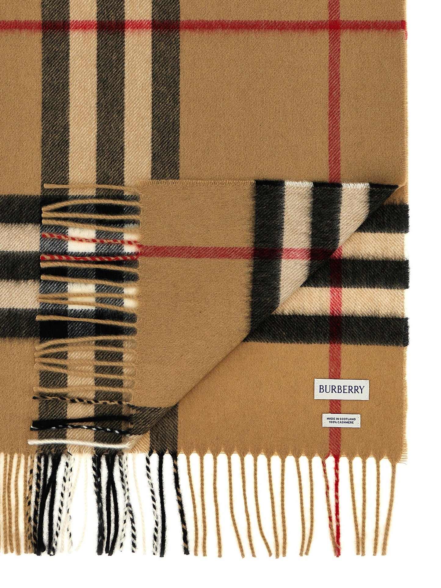 Check cashmere scarf Scarves, foulards