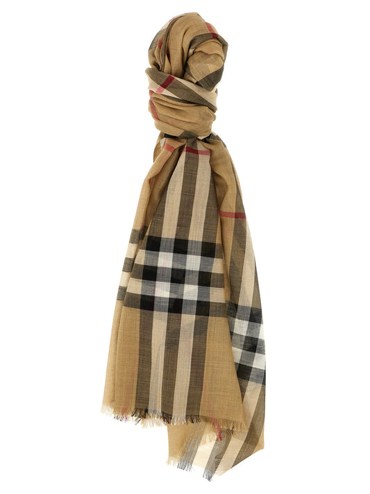 Check scarf Scarves, foulards