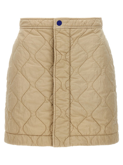 Quilted nylon skirt Skirts