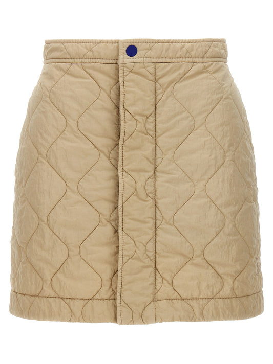 Quilted nylon skirt Skirts