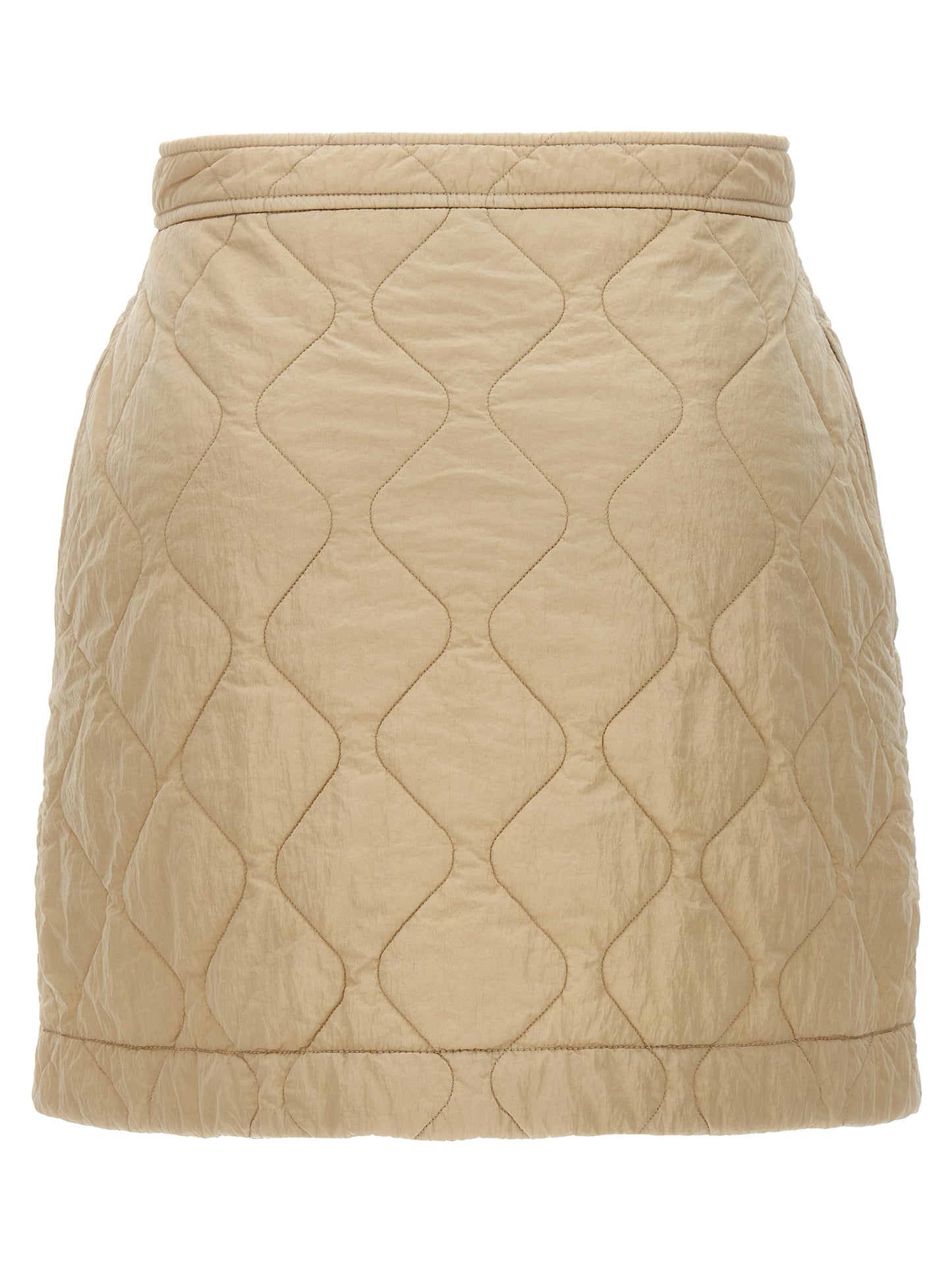Quilted nylon skirt Skirts