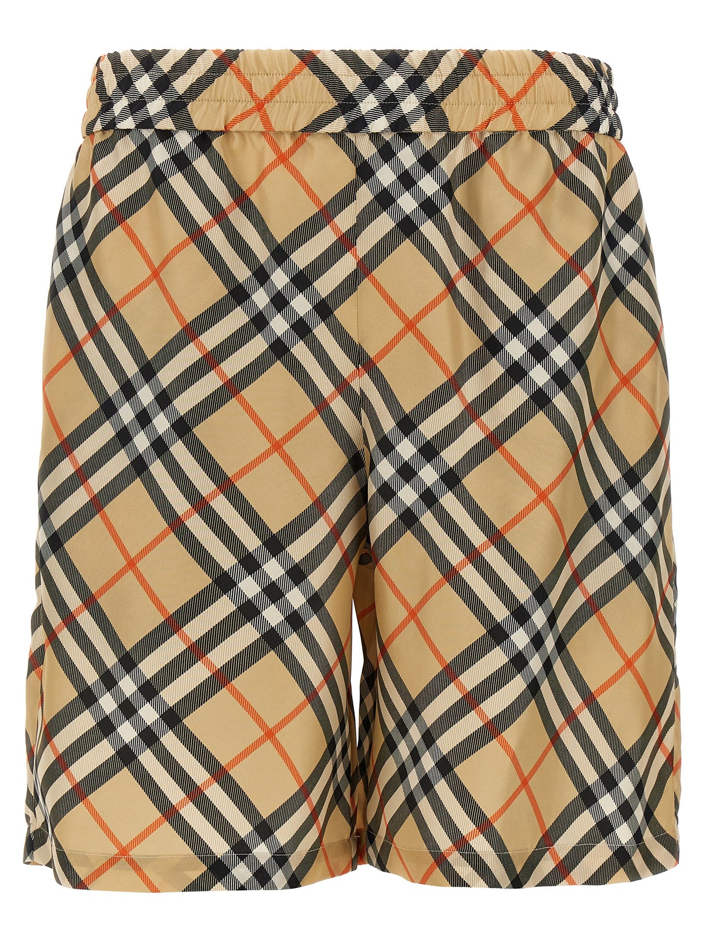 Check silk bermuda shorts Bermuda, short