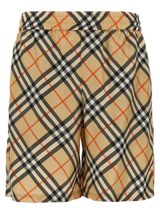 Check silk bermuda shorts Bermuda, short