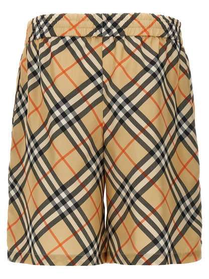 Check silk bermuda shorts Bermuda, short