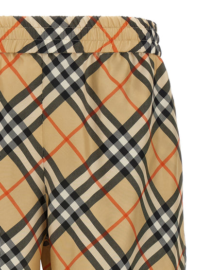 Check silk bermuda shorts Bermuda, short