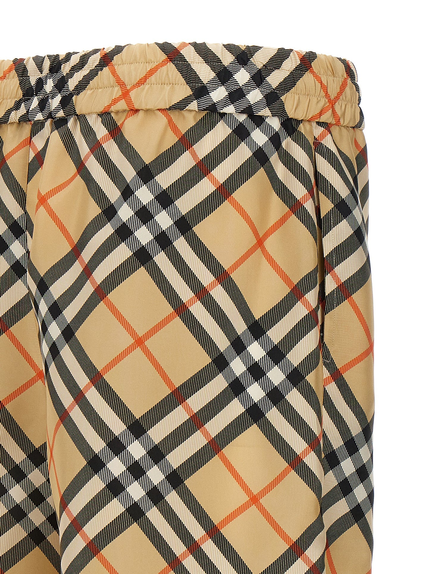 Check silk bermuda shorts Bermuda, short