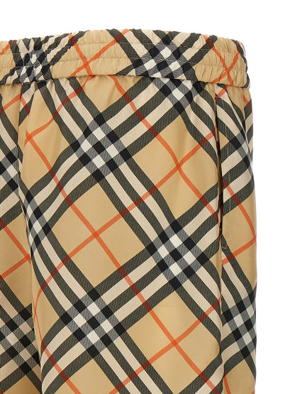 Check silk bermuda shorts Bermuda, short