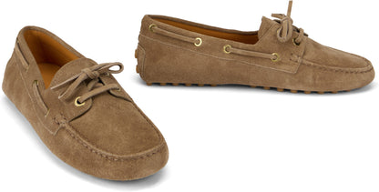 Loafer in Suede leather beige RTW