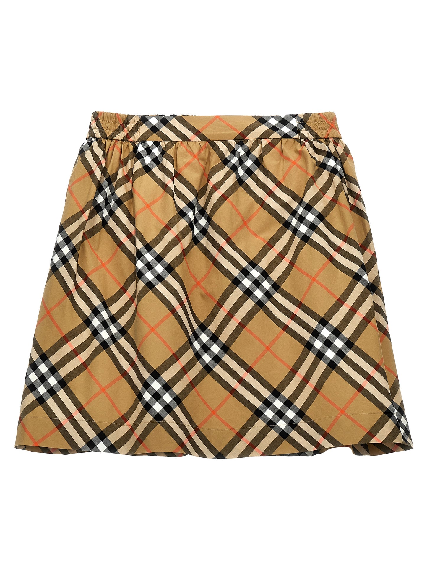 Check cotton skirt Skirts