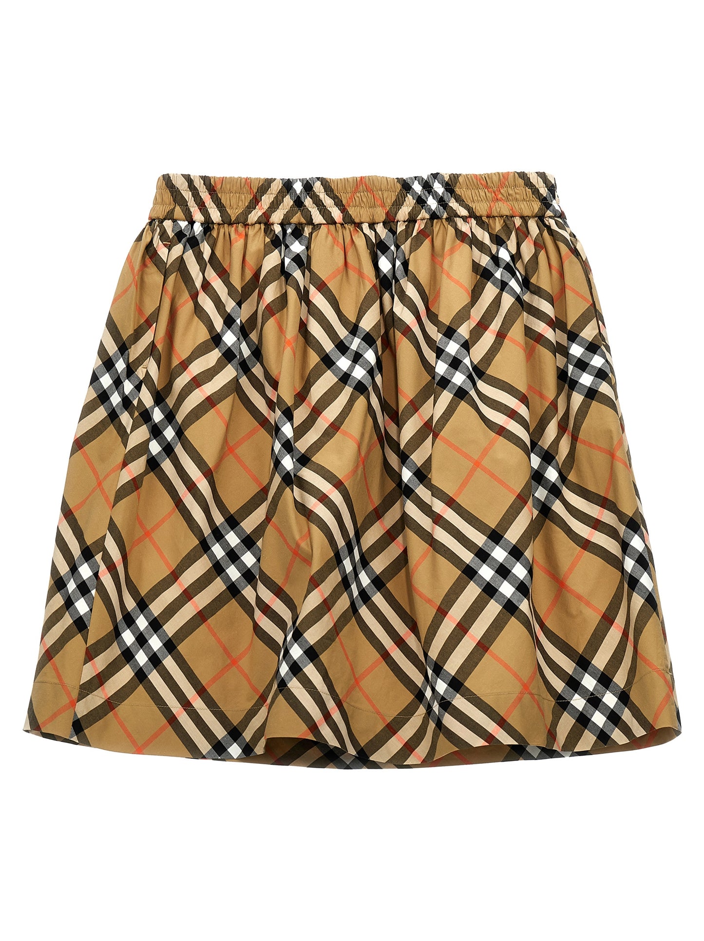 Check cotton skirt Skirts