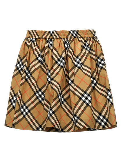 Check cotton skirt Skirts