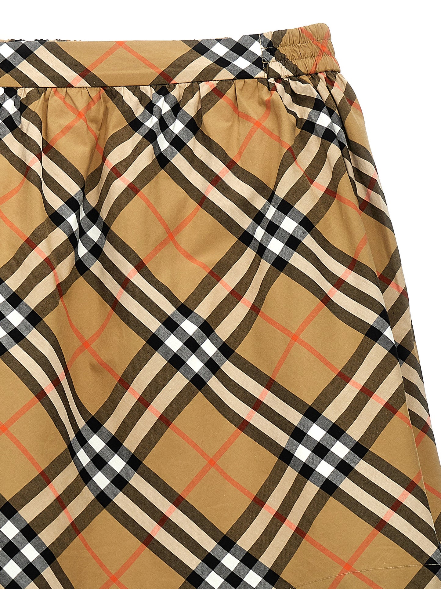 Check cotton skirt Skirts