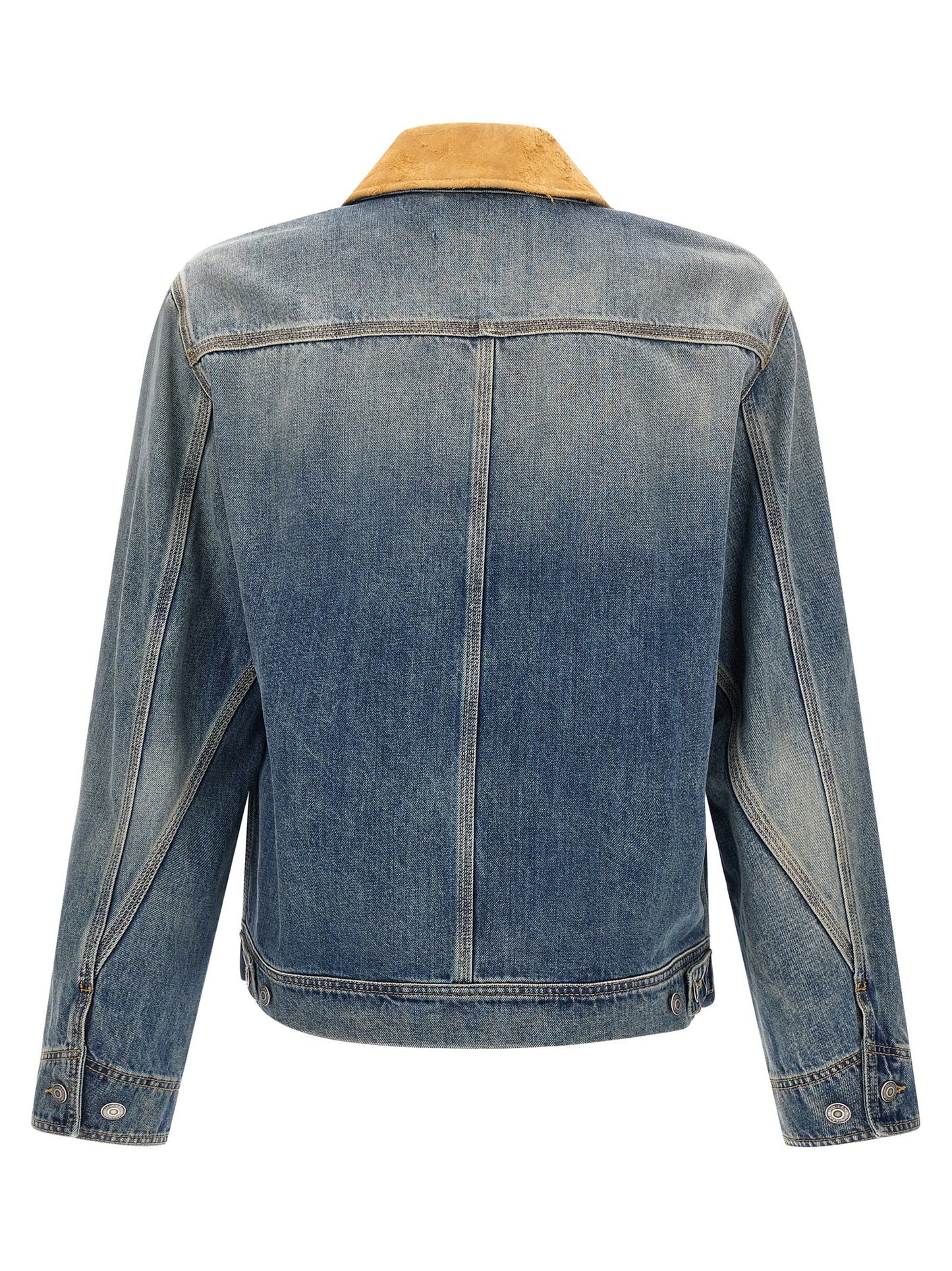 Suede denim jacket Piumini, Parka, Giacche casual