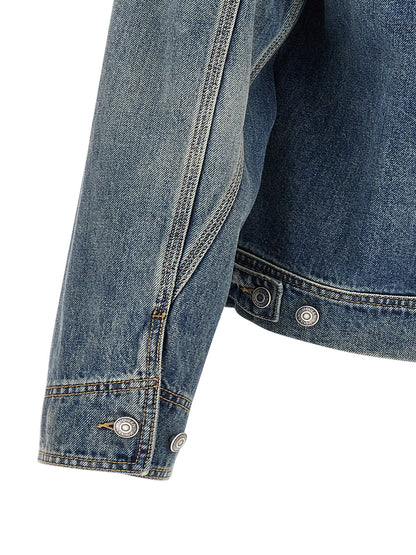 Suede denim jacket Piumini, Parka, Giacche casual