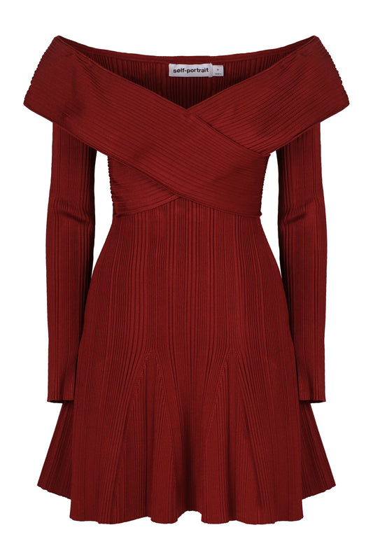 Mini knitted viscose dress RTW