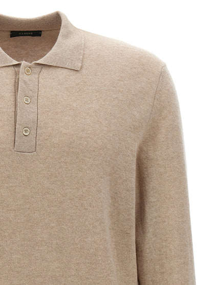 Cashmere wool polo shirt Polo