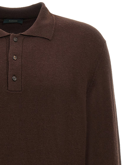 Cashmere wool polo shirt Polo