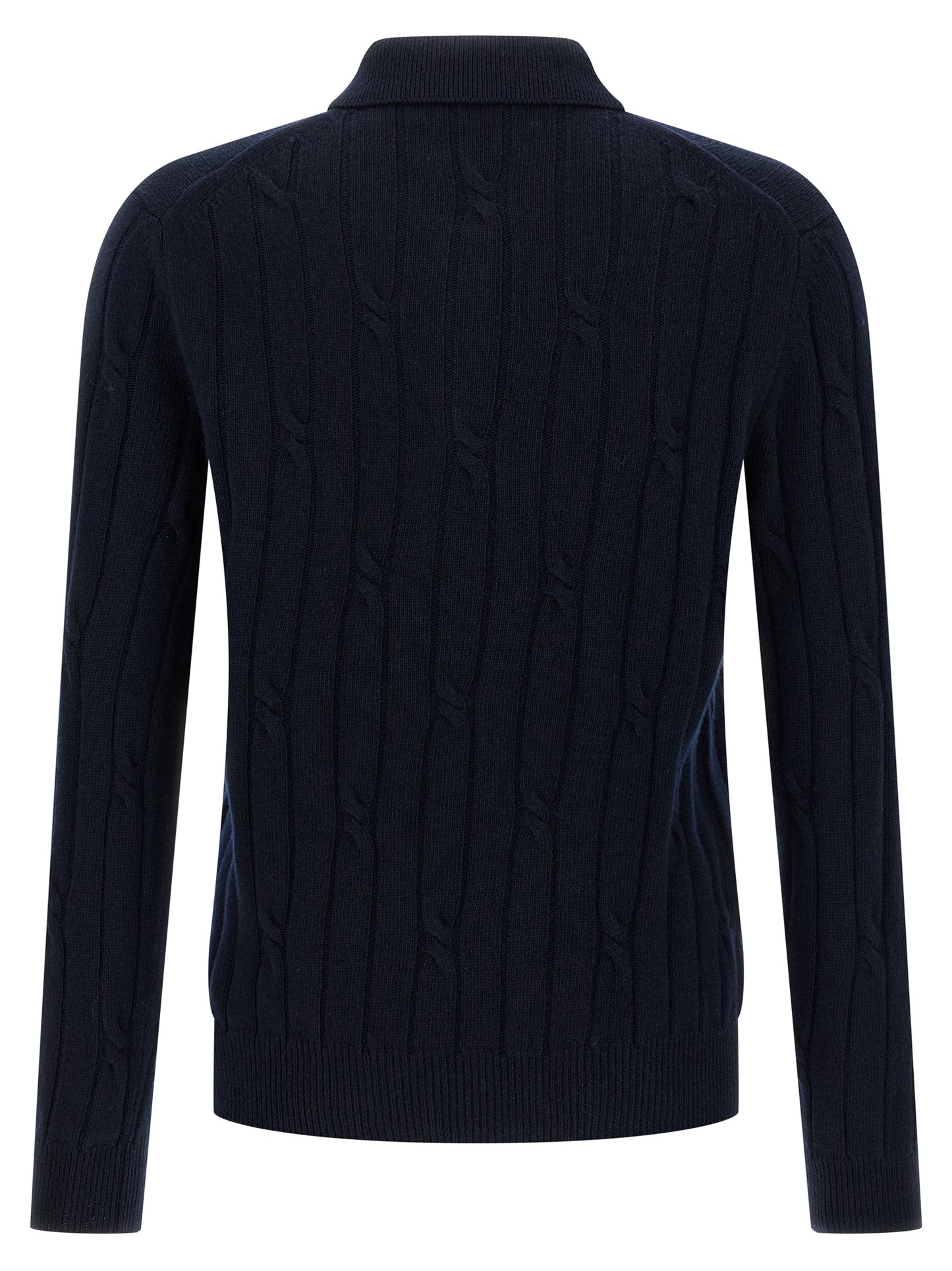 Braided wool polo shirt Polo