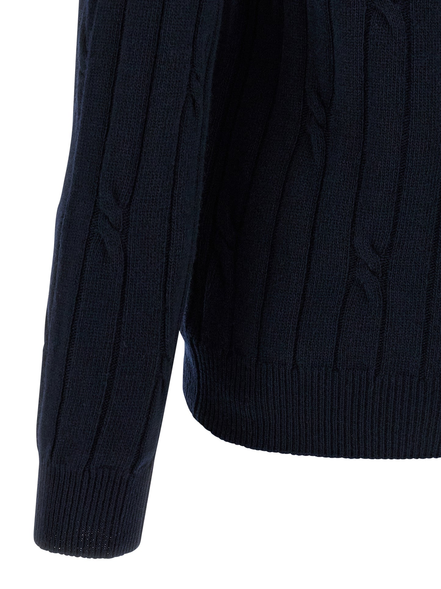 Braided wool polo shirt Polo